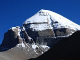 07 Mount Kailash South Face First Full View At Crest Of Ridge On Mount Kailash Inner Kora Nandi Parikrama